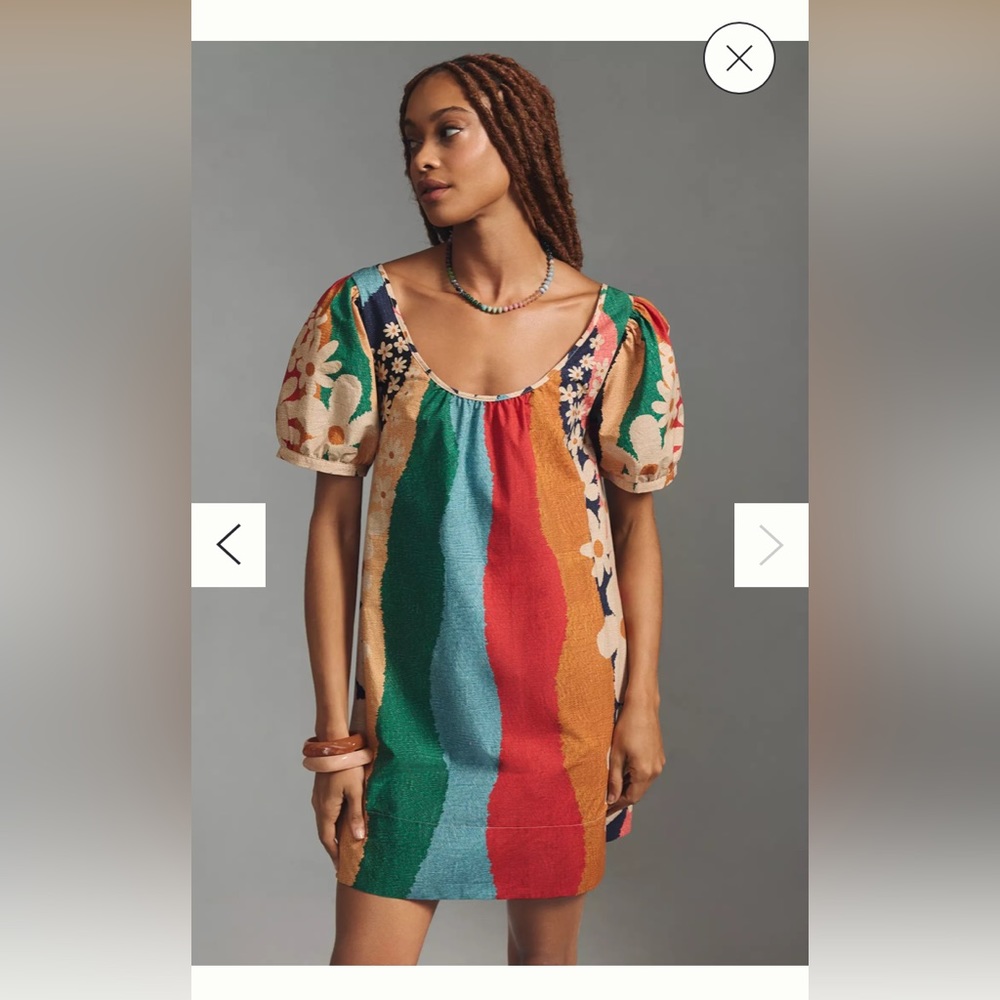 Farm Rio Super Fun Daisy Mini Dress